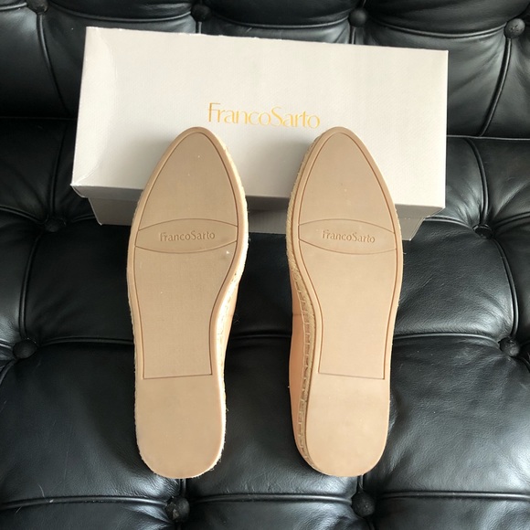 Franco Sarto peach espadrille flats size 9.5 - Picture 3 of 5